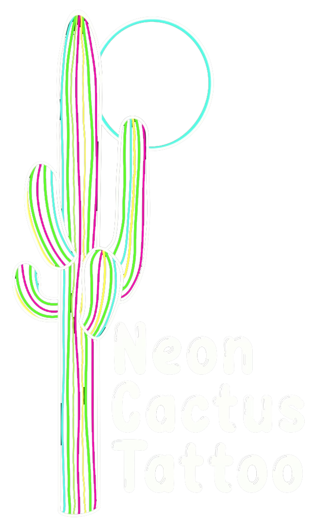 Neon Cactus Tattoo